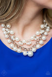 Paparazzi - BALLROOM Service - White Necklace Fashion fix