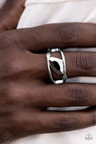 Paparazzi - Sculpted Style - Silver Ring Fashion Fix