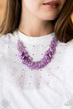 Paparazzi - Colorfully Clustered - Purple Necklace Fashion fix