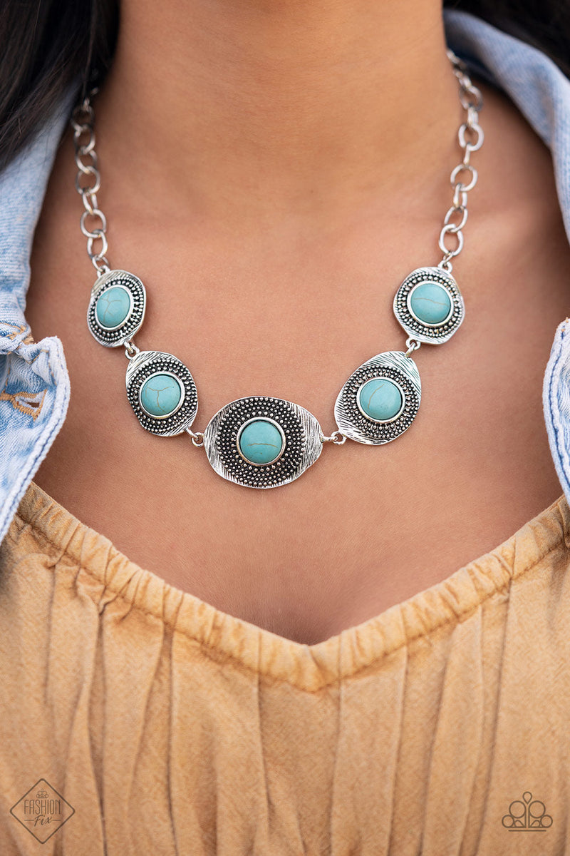 Paparazzi Homestead Harmony Blue Necklace Fashion Fix