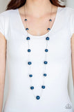 Paparazzi - 5th Avenue Frenzy - Blue Necklace