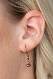 Keep Your Eye On The Pendulum - Copper - Paparazzi Necklace