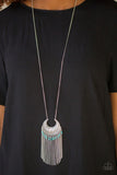 Desert Coyote - Blue - Paparazzi Necklace #4533