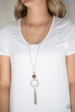Paparazzi - Bold Balancing Act - Brown Necklace