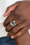 Paparazzi - Timeless Tiaras - Blue Paparazzi Ring
