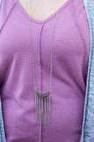 Mayan Moon - Silver - Paparazzi Necklace #2315