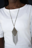 Paparazzi - Web Design - Brass Necklace