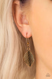 Serenely Sequoia - Copper - Paparazzi Leaves Necklace