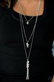 Crystal Cruiser - White - Paparazzi Necklace #2570