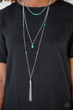 SANDSTONE Castles - Blue - Paparazzi Necklace #4632