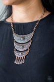 Go STEER-Crazy - Copper - Paparazzi Necklace