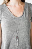 The Adventure Begins - Red - Paparazzi Necklace #1159