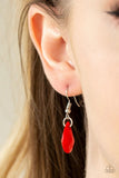 Hurricane Season - Red - Paparazzi Necklace