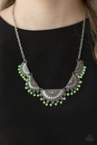 Boho Baby - Green - Paparazzi Necklace