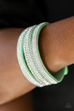 Paparazzi - Dangerously Drama Queen - Green Snap Bracelet