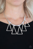 Terra Nouveau - Silver Gray - Paparazzi Necklace