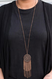 Sunny Sunflower - Copper - Paparazzi Necklace #2050
