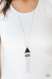 Paparazzi - Painted Plateaus - Black Necklace #3327