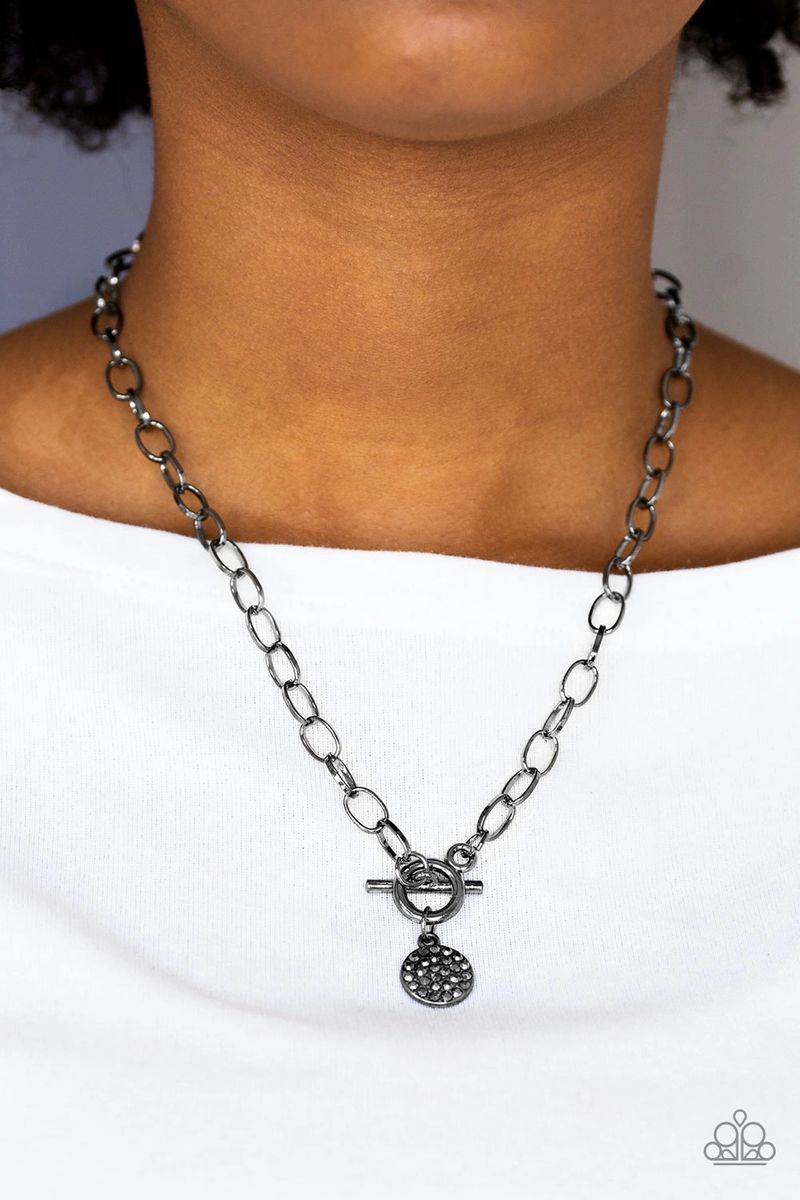 Sorority Sisters Black Paparazzi Toggle Closure Necklace Jen s