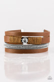 Catwalk Craze - Brown - Paparazzi Clasp Bracelet