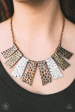 Paparazzi - A Fan of the Tribe - Copper Necklace