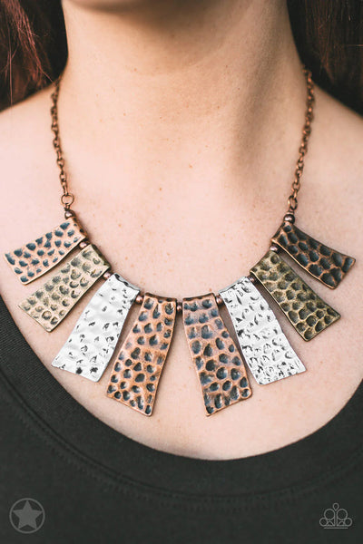 Paparazzi - A Fan of the Tribe - Copper Necklace