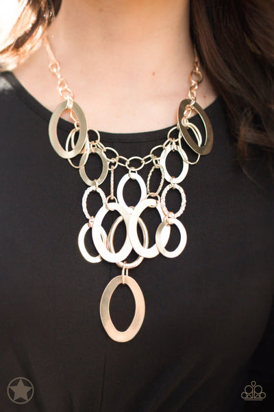 Paparazzi - A Golden Spell - Gold Necklace Blockbuster