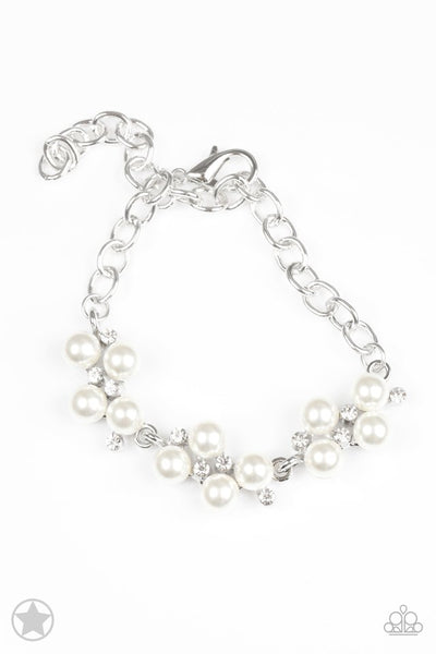 Paparazzi -  I Do - White Clasp Bracelet Blockbuster