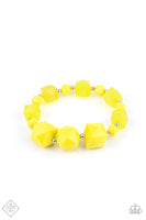 Paparazzi - Trendsetting Tourist - Yellow Bracelet Fashion Fix