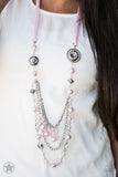 Paparazzi - All The Trimmings - Pink Necklace Blockbuster
