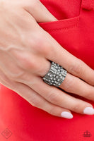 Paparazzi - Lawbreaking Loot - Black Paparazzi Ring Fashion Fix