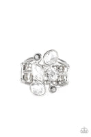 Metro Mingle - Silver Paparazzi Ring #4095