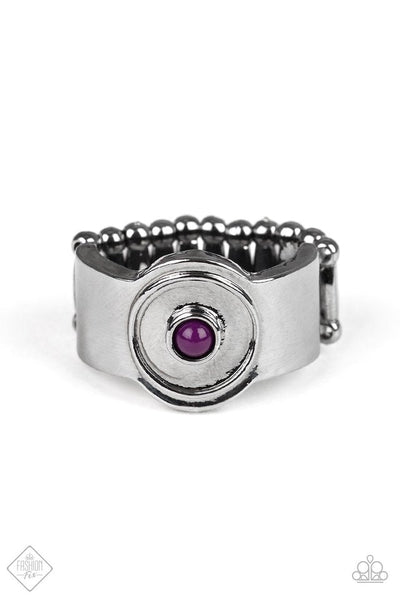 Paparazzi -  Cant BEAD That! - Purple Paparazzi Ring Fashion Fix