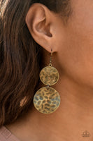 Paparazzi - HARDWARE-Headed - Brass Earrings Fashion Fix
