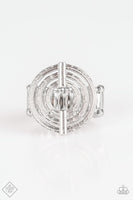 Paparazzi -  Open Up - Silver Paparazzi  Ring Fashion fix