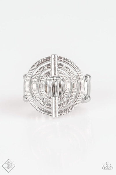 Paparazzi -  Open Up - Silver Paparazzi  Ring Fashion fix