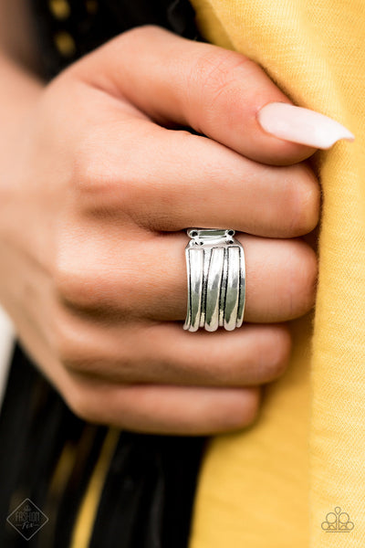 Paparazzi - Rough Around The Edges - Silver Paparazzi Ring Fashion fix