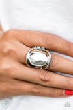 Paparazzi -  All Shine, All The Time - Silver Paparazzi Ring Fashion Fix