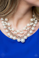 Paparazzi - BALLROOM Service - White Necklace Fashion fix