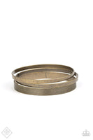 Paparazzi - Big Mash Up - Brass Bangle Bracelet Fashion fix