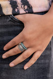 Paparazzi - Local Flavor - Blue Paparazzi Ring Fashion Fix