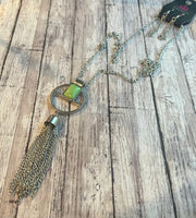 Paparazzi Green Necklace #1005