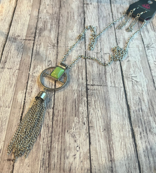 Paparazzi Green Necklace #1005