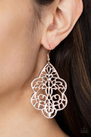 Paparazzi - Festive Foliage - Rose Gold Earrings