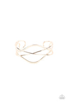 Paparazzi - Fierce Fusion - Rose Gold Bracelet Cuff (Fashion Fix Exclusive)