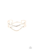 Paparazzi - Fierce Fusion - Rose Gold Bracelet Cuff (Fashion Fix Exclusive)