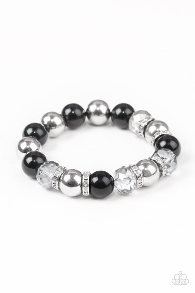 Paparazzi - Camera Chic - Black Bracelet Stretchy #1168 (D)