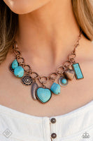Paparazzi - Countryside Collection - Copper Necklace Fashion Fix Heart Flower
