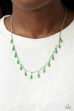 Paparazzi - Drop-Dead Dance - Green Necklace