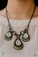 Paparazzi - Built Beacon - Brass Necklace Fashion Fix